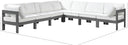 Nizuc - Outdoor Patio 7 Piece Modular Sectional With Gray Frame - Meridian Furniture - Stationary Sectionals- Elite Enclave Home