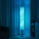 Color Changing LED White Column Smart Floor Lamp With Rectangular Shade - White - HomeRoots - Floor Lamps - Elite Enclave Home
