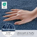 Marshmallow - 24" x 72" Bath Rug - Navy - Madison Park Signature - Bath Rugs & Mats - Elite Enclave Home