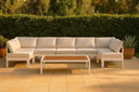 Nizuc - Outdoor Patio 7 Piece Modular Sectional With White Frame - Meridian Furniture - Stationary Sectionals- Elite Enclave Home
