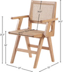 Preston - Dining Arm Chair (Set of 2) - Meridian Furniture - Chair Sets - Elite Enclave Home
