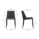 Nora - Vegan Leather Dining Chair (Set of 2) - Black - Moe's Home Collection - Chair Sets - Elite Enclave Home