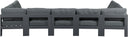 Nizuc - Outdoor Patio 7 Piece Modular Sectional With Gray Frame