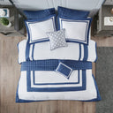 Heritage - 8 Piece Comforter And Coverlet Set Collection - Navy