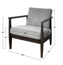 Brunei - Modern Accent Chair - Gray