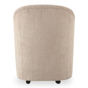 Drava - Rolling Dining Chair - Beige - Moe's Home Collection - Arm Chairs - Elite Enclave Home