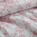 Adele - Full/Queen 5 Pieces Comforter Set With Decorative Pillows - Pink