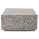 Hesston - Outdoor Concrete Coffee Table - Brown / Gray - Uttermost - Coffee Tables- Elite Enclave Home