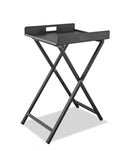 Aluminum Indoor Outdoor Tray Table - Gray