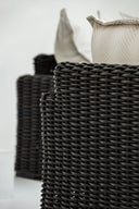 Cabo - Loveseat - Dark Gray / White