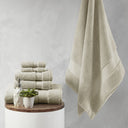 Splendor - 6 Piece Towel Set - Taupe - Madison Park Signature - Towel Sets - Elite Enclave Home