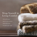 Botswana Animal - 60x80" Faux Fur Throw Blanket - Bobcat - Harbor House - Throws - Elite Enclave Home