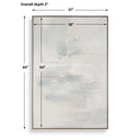 One And Only - Hand Painted Abstract Art - Blue / Brown / Gray / White