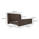 Sophia - Queen Bed - Brown - Moe's Home Collection - Platform Beds - Elite Enclave Home