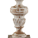 Table Lamp With White Bell Shade - White