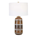 Roan - Artisian Table Lamp - Dark Brown
