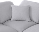 Indulge - Linen 8 Piece Modular Sectional - Meridian Furniture - Stationary Sectionals - Elite Enclave Home