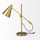 Lamp Base LED With Gold Shade - Gold