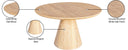 Linette - Dining Table - White Oak - Meridian Furniture - Dining Tables - Elite Enclave Home
