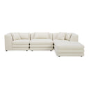 Lowtide - Lounge Modular Sectional - Warm White - Moe's Home Collection - Stationary Sectionals - Elite Enclave Home