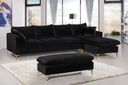 Naomi - Reversible Sectional - Meridian Furniture - Stationary Sectionals - Elite Enclave Home