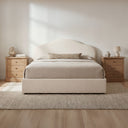 Maggie - King Storage Bed - Cream - Moe's Home Collection - Storage Beds - Elite Enclave Home