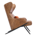 Amos - Leather Accent Chair - Brown - Moe's Home Collection - Accent Chairs - Elite Enclave Home