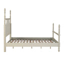 Beckett - King Turned Spindle Bed - Antique Cream - Madison Park Signature - Platform Beds - Elite Enclave Home
