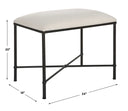 Avenham - Small Framed Bench - Black