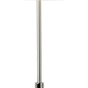 62" Traditional Shaped Floor Lamp With White Empire Shade - Chrome - HomeRoots - Floor Lamps - Elite Enclave Home