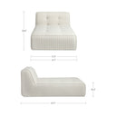 Sunseeker - Outdoor Chaise Stripe - Brown - Moe's Home Collection - Chaises - Elite Enclave Home