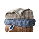 Marbled Sherpa - Heated Throw - Gray - True North by Sleep Philosophy - Heated Throws - Elite Enclave Home