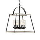 Edgecomb - 4 Light Indoor-Outdoor Pendant - Black / Gray