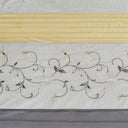 Serene - Embroidered Floral Shower Curtain - Yellow - Madison Park - Shower Curtains - Elite Enclave Home