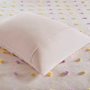 Callie - 4 Piece Twin/Twin Long Pom Pom Comforter Set - Pink Multi
