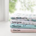 Novelty - Queen Printed Sheet Set - Pink Cats