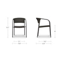 Zola - Outdoor Dining Chair (Set of 2) - Dark Brown - Moe's Home Collection - Chair Sets - Elite Enclave Home
