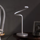 Curvy Spiral LED Table Lamp - White