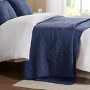 Quebec - Twin Reversible Bedspread Set - Navy