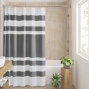 Spa Waffle - 72" x 72" Shower Curtain With 3M Treatment - Charcoal - Madison Park - Shower Curtains - Elite Enclave Home