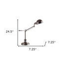 Metal Swing Arm Table Lamp - Silver