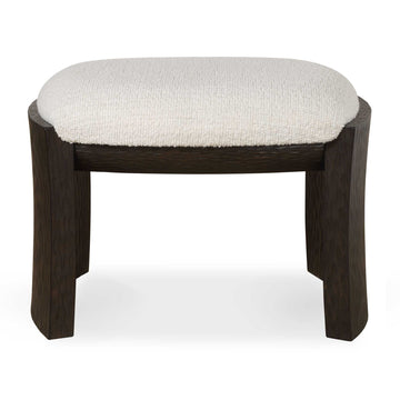 Port - Small Bench - Walnut / White