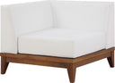 Rio Corner Chair – Off White – solid acacia wood frame with water-resistant fabric cushions