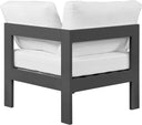 Meridian Nizuc Outdoor Patio Corner Chair – modular design with waterproof fabric cushions and aluminum frame