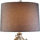 Faux Crystal Glam Accent Table Lamp - Brown And Gold