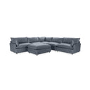 Caplan - 6 Piece Modular Sectional With Ottoman - Classic Home - 2 Piece Living Room Sets - Elite Enclave Home