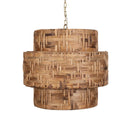 Water Hyacinth - 4 Light Woven Pendant - Light Brown - Uttermost - Pendant Lighting- Elite Enclave Home