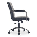 Roy - Leather Office Chair - Black - Moe's Home Collection - Swivel Chairs - Elite Enclave Home
