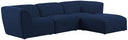 Miramar - 4 Piece Modular Sectional - Meridian Furniture - Stationary Sectionals - Elite Enclave Home