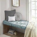 Azza - Square Floor Pillow Cushion - Aqua - Intelligent Design - Floor Pillows - Elite Enclave Home